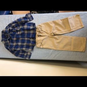Boys khakis and shirt
